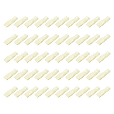50pcs Milk White Satin Table Napkins Polyester Table Napkin 17×17 Inch