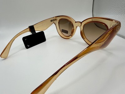 House of Harlow 1960 Clear Amber Cat Eye Sunglasses~ Brown  display picture 1