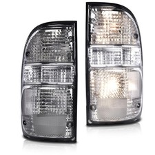 For Toyota Tacoma 2001 2004 Tail Lights Smoky Lens Clear Housing Pair For Toyota Tacoma 2001 2004 Tail Lights Smoky Lens Clear Housing Pair