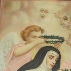 Catholic Icon "St Rita of Cascia" Print on Metal 17.5" x 23.5" C. del Tufo Roma — photo 2