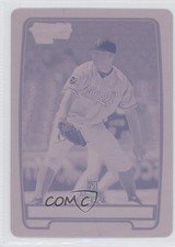 2012 Bowman Chrome Prospects Printing Plate Magenta 1/1 Bryan Brickhouse x0y