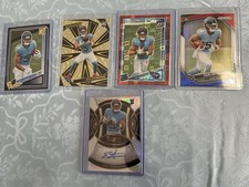 Elic Ayomanor Auto 2025 Panini Select Rookie Titans + Parallels Card Lot of 5