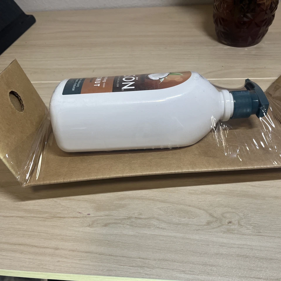 Jabón corporal suavizante de coco JASON 30 fl oz limpiador con vitamina E y karité B... Foto 2 de 4