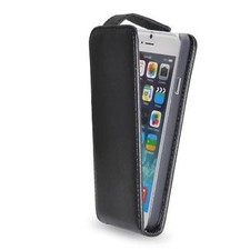 FODERO IN PELLE NERA APPLE IPHONE 6 PLUS, IPHONE 6S PLUS CON APERTU CSTIP6PLUSSP