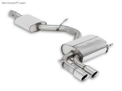 Milltek Sportauspuffanlage ab Kat Audi S3 8P 3-Tür 2x80mm doppelwandig