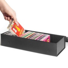 Tutata Cassette Tape Storage Box, Cassette Tape Holder 14.25 X 4.5 X 3 Inch, Sto