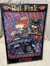 Rat Fink Ed Roth Boss Mustang Vintage ‘97 Nitromare Poster 24x36
