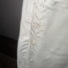 White Jeans S & Co Sz 14 Distressed Embroidery Sides — photo 5