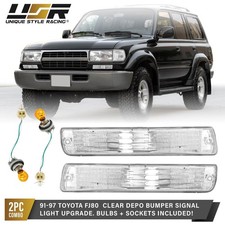 Usa Clear Bumper Signal Light Wbulb Socket For 91-97 Toyota Land Cruiser Fj80