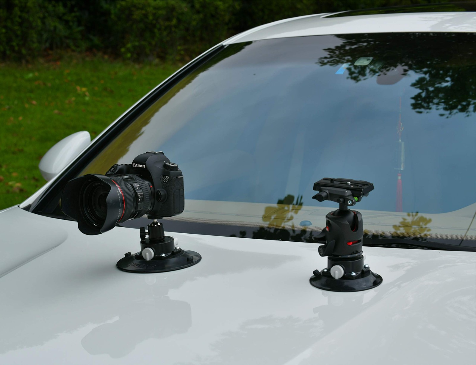 ZUOS 4.5" Car Camera Mounting Kit Pump Vacuum Suction Cup Mount, Professional...