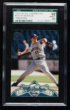 1998 Pacific Paramount Platinum Blue Pat Hentgen #115 SGC 92 n1u