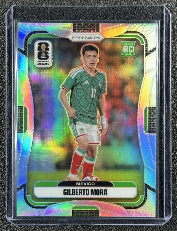 GILBERTO MORA 2026 PANINI PRIZM WORLD CUP #290 ROOKIE SILVER RC MEXICO