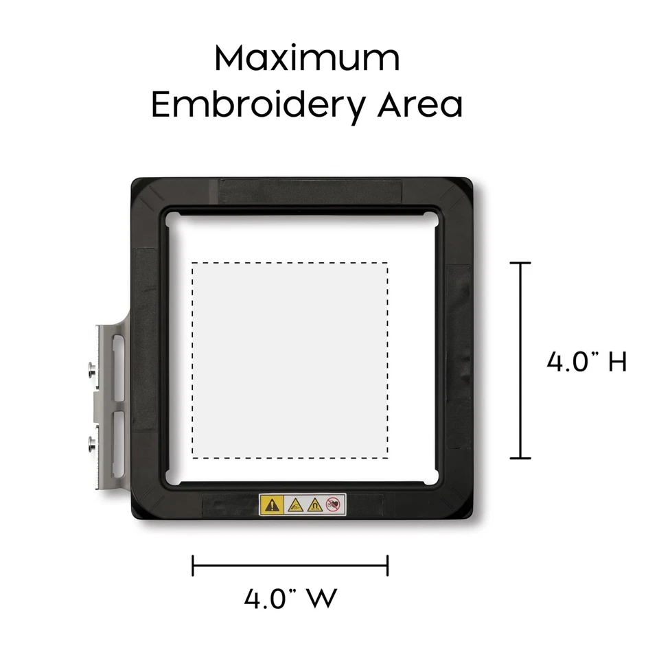 SAMFM100 4"x4" Magnetic Hoop for Embroidery Machines - Image 4 of 4