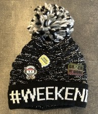 The Children's Place Kids Gamer Weekend Design Beanie Black Size Small 4-7Y NWT