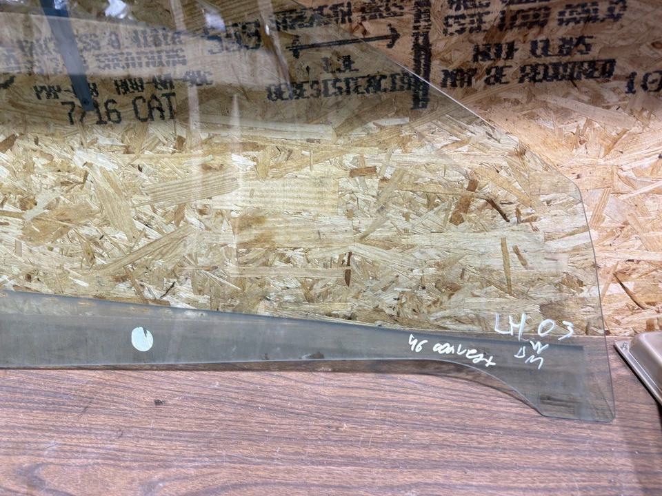 2001-2006 BMW E46 330Ci JANELA DE VIDRO CONVERSÍVEL PORTA ESQUERDA - Imagem 4 de 4