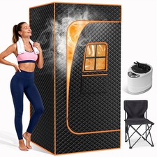 Large Steam Sauna Spa Tent Room Home Relaxation Health Benefit with Chair