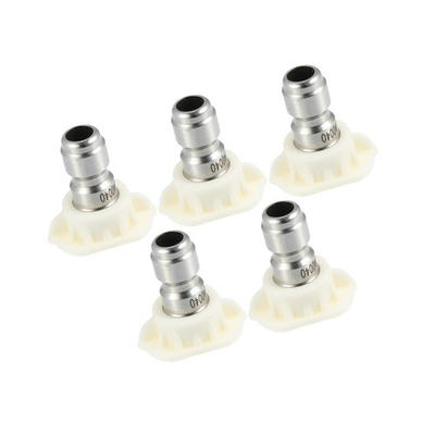 #ad 40 Degrees High Pressure Washer Spray Nozzle Tips Quick Connector White 5 Pcs... $10.90