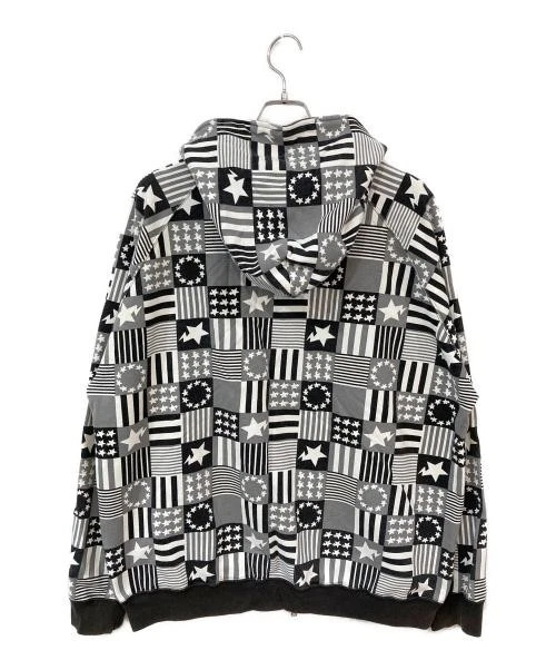 A BATHING APE (BAPE) Felpa con cappuccio e zip modello Ape AllOver usata