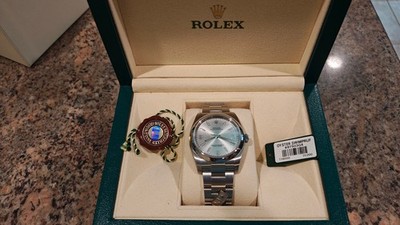 Rolex Oyster Perpetual 116000 2015 Gray Steel Watch Domino's Pizza, NEW with Box