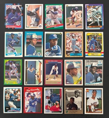 20 CARD LOT OF DIFFERENT TONY FERNANDEZ CARDS - MLB - FREE SHIPPING! - #W122125I