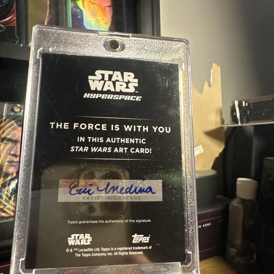 Tarjeta de boceto hiperespacial Topps Star Wars de Anakin Skywalker en Mustafar🔥 1/1  Foto 2 de 2