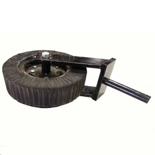 Rotary Cutter Tail Wheel Assembly With 1-1/4" Shaft Heavy Duty 1 Piece Fork