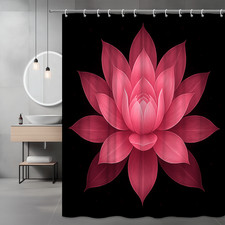 Elegant Pink Floral Shower Curtain for Modern Bathroom Decor