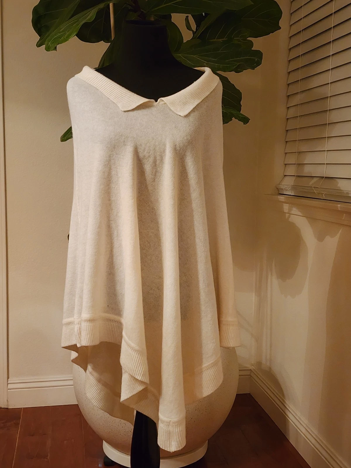 Cozy 100% Cashmere Poncho Sweater
