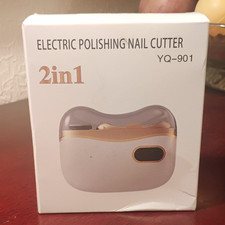 2-in-1 Electric Nail Trimmer w/ Light, 2 Spee...