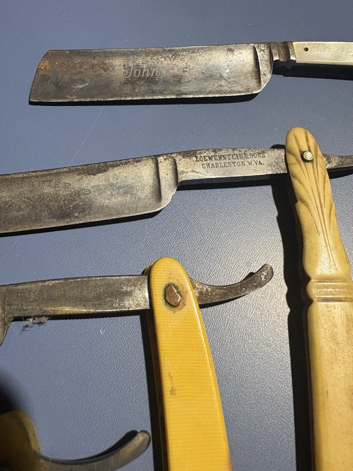 Vintage German Straight Razors Bresduck & Co. Solingen Germany and Others Lot