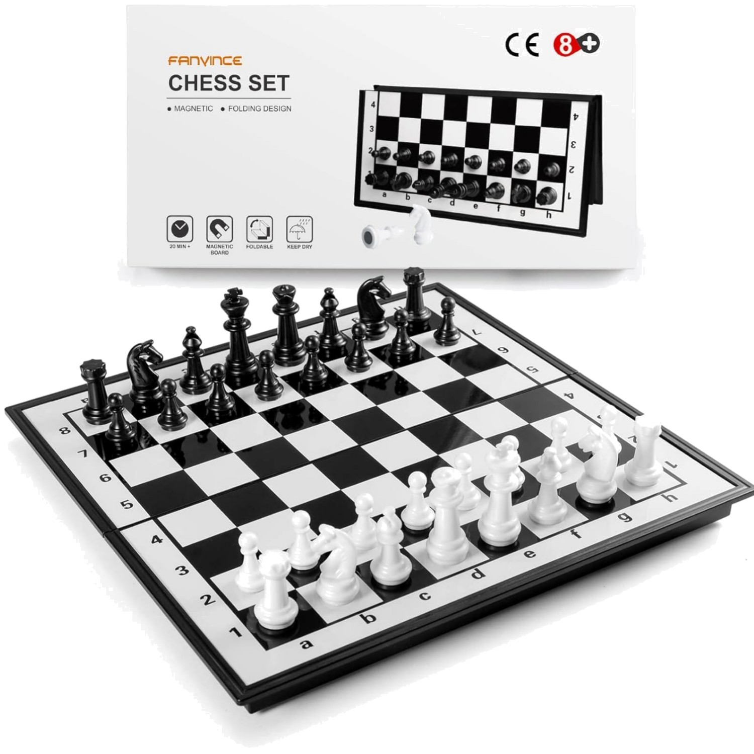 Schach Magnetisch Reise Set Schachbrett Kinder Erwachsene faltbar