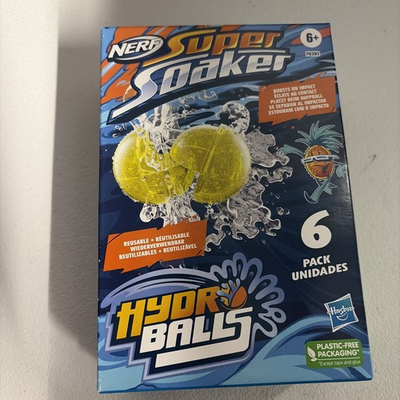#ad Nerf Super Soaker Hydro Balls 6 Pack Reusable Water Balloons $12.99