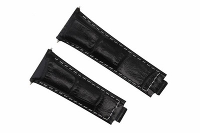 LEDERARMBAND ITALIENISCH FÜR ROLEX DAYTONA UHR 16518 16519 116520 116523 SCHWARZ WS