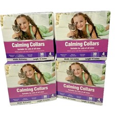 16 Cat Calming Collars 4 Boxes of 4 15  Adjustable Pheromone Stress Relief