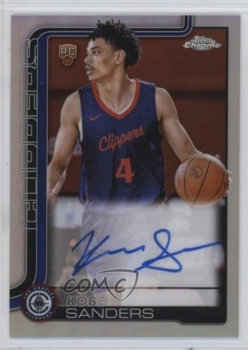 2025 Topps Chrome Kobe Sanders Chrome Rookie Autographs (RAW)