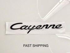 Porsche Cayenne Rear Trunk Emblem In Black 2011-2023