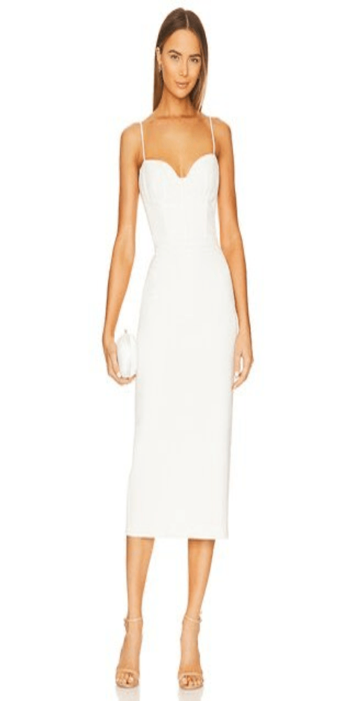 NWT Bardot Celeste Sleeveless Midi Dress Orchid White Size 8 $139