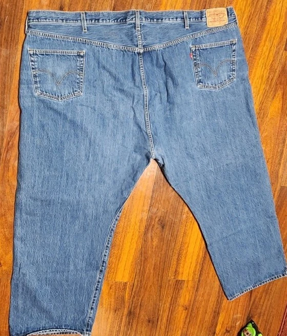 LEVI S 501 Straight Leg Red Tab Button Fly Blue Jeans Men s Size