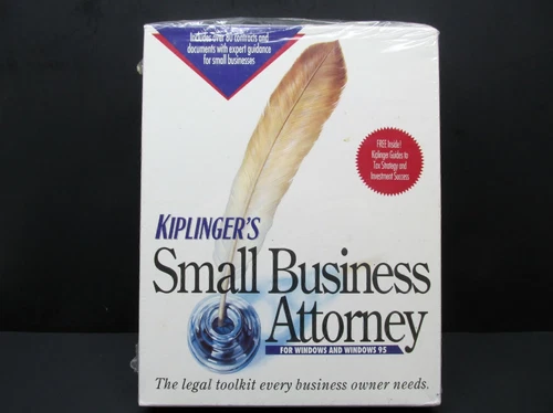 Kiplinger's Small Business Attorney, IBM PC,  3.5" Discs, W 3.1 / 95, Never Used