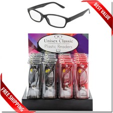 Wholesale Reading Glasses with Case Unisex Styles New All Powers Bulk Lot Retail