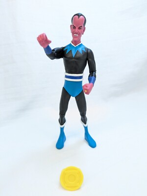 Vintage DC Direct Green Lantern Sinestro Action Figure w/Yellow Power Ring 2001