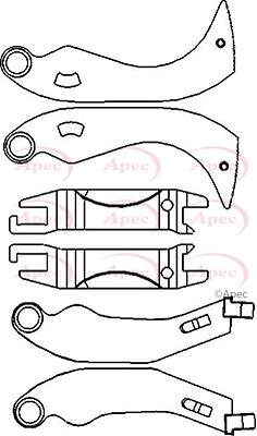 APEC SISTEMA DE FRENOS AJUSTADOR TRASERO CITROËN PEUGEOT RENAULT 106 106 FURGONETA 11 205 - Imagen 1 de 4