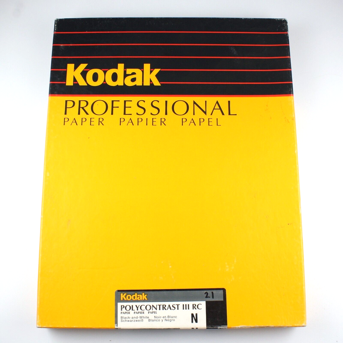 Papier Photo Kodak Polycontrast Rapid RC N/MW 11x14 Pouces 50 Feuilles Glossy 1979