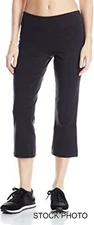 Aspire Fitted Comfort Stretch Yoga Pants, Black, XS