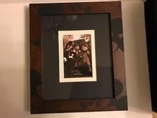 NEW Disney Parks Mickey Mouse Wood Matted Photo Frame 4x6 MM Stencil Frame