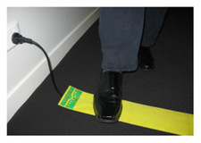 TRIPSAFE   Cable Cover for Carpeted Floors - 10 m/32'  L, 11cm/4' W, two colours