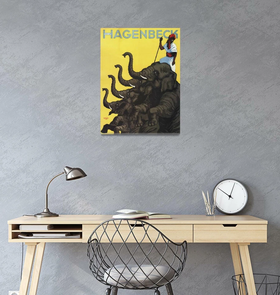 Canvas Art - Carl Hagenbeck Circus Vintage Advertisement, - Image 3 of 4