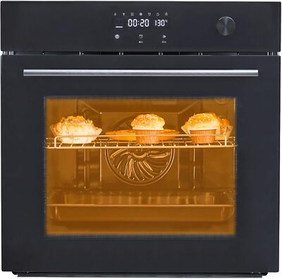 24'' Electric Single Wall Oven Built-in Electric Oven 2.5 Cu. Ft. Capacity Timer