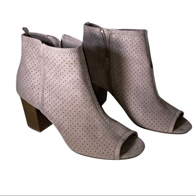 Old Navy Peep Toe Ankle Booties Size 10