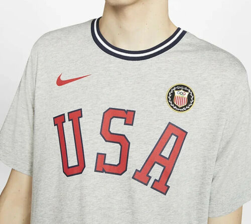 Nike Sportswear Men's Team USA Dark Grey Heather T-Shirt (CN1423-063)  S/XL/XXL